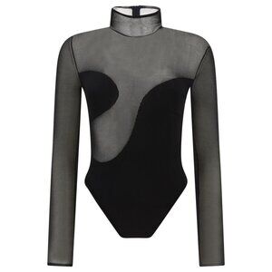Nensi Dojaka Asymmetric Line Bodysuit tag size XS Women